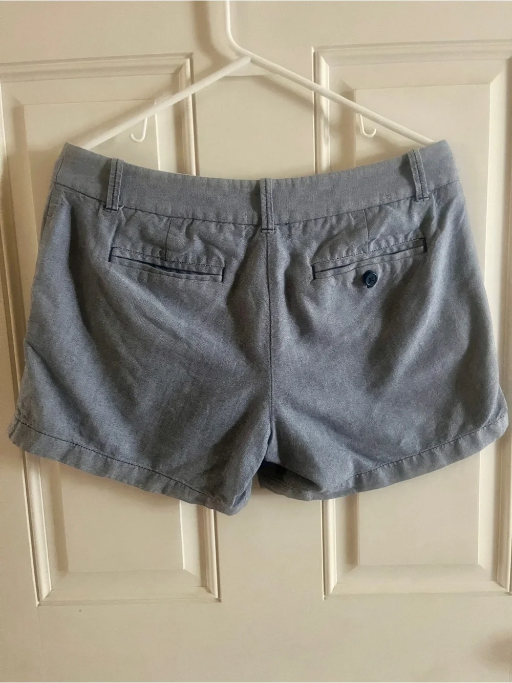 J. Crew Women's Soft Blue Cotton Bermuda Shorts
